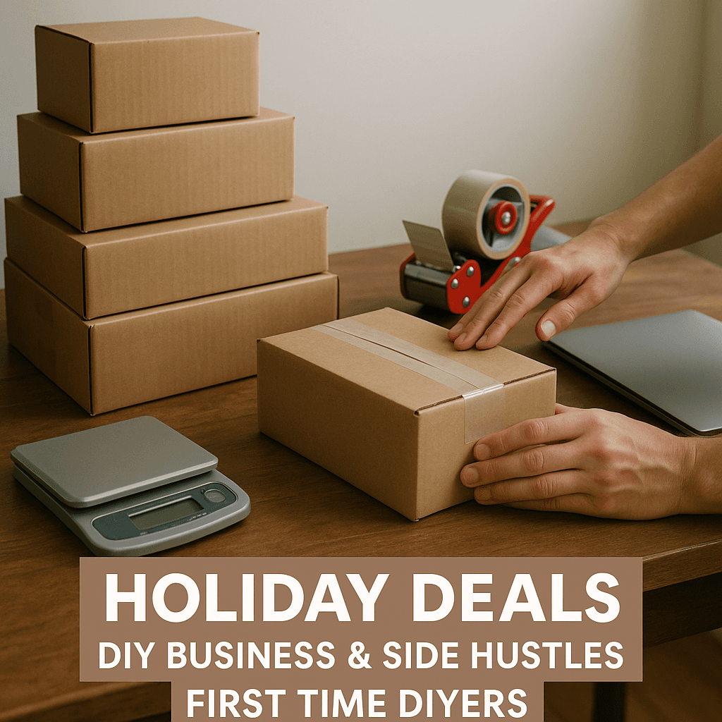 How to Holiday Deals for DIY Business & Side Hustles for First-Time DIYers (Winter, December, Year-End)