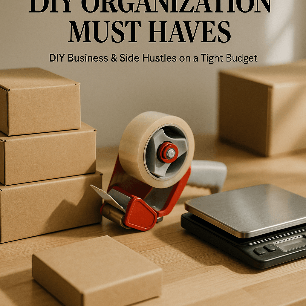 Easy DIY Organization Must-Haves for DIY Business & Side Hustles on a Tight Budget (Fall, August)