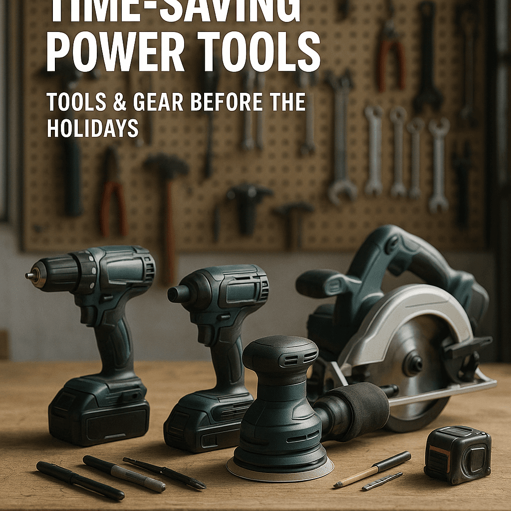 Time-Saving Power Tools for Tools & Gear Before the Holidays (Fall, August)