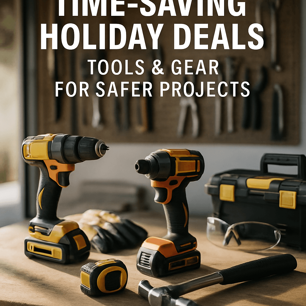 Time-Saving Holiday Deals for Tools & Gear for Safer Projects (Summer, August)